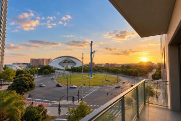 Excepcional vivienda reformada en la Avenida de Francia en Valencia, con vistas sobre la Ciudad de las Ciencias.